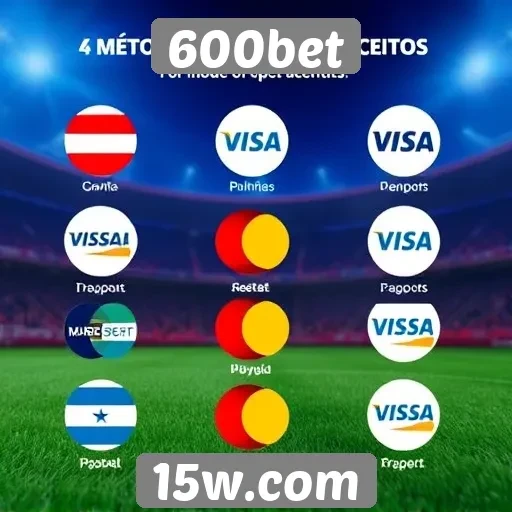 Métodos de pagamento aceitos no 600bet